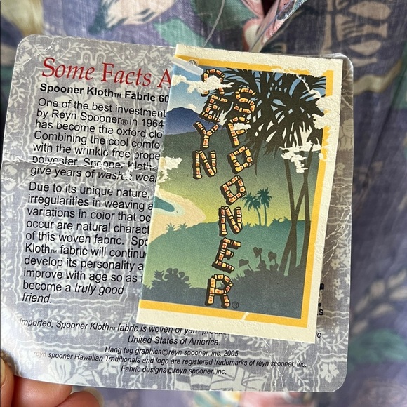 NWT Reyn spooner purple Hawaiian shirt - Picture 6 of 8
